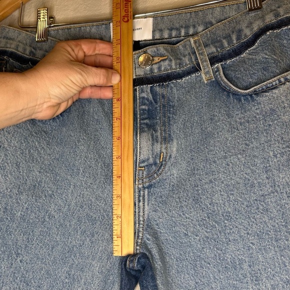 Women’s Jeans Size 28 Current/Elliott Blue High Rise Ankle Crop Two-Toned Rugged - Picture 8 of 15